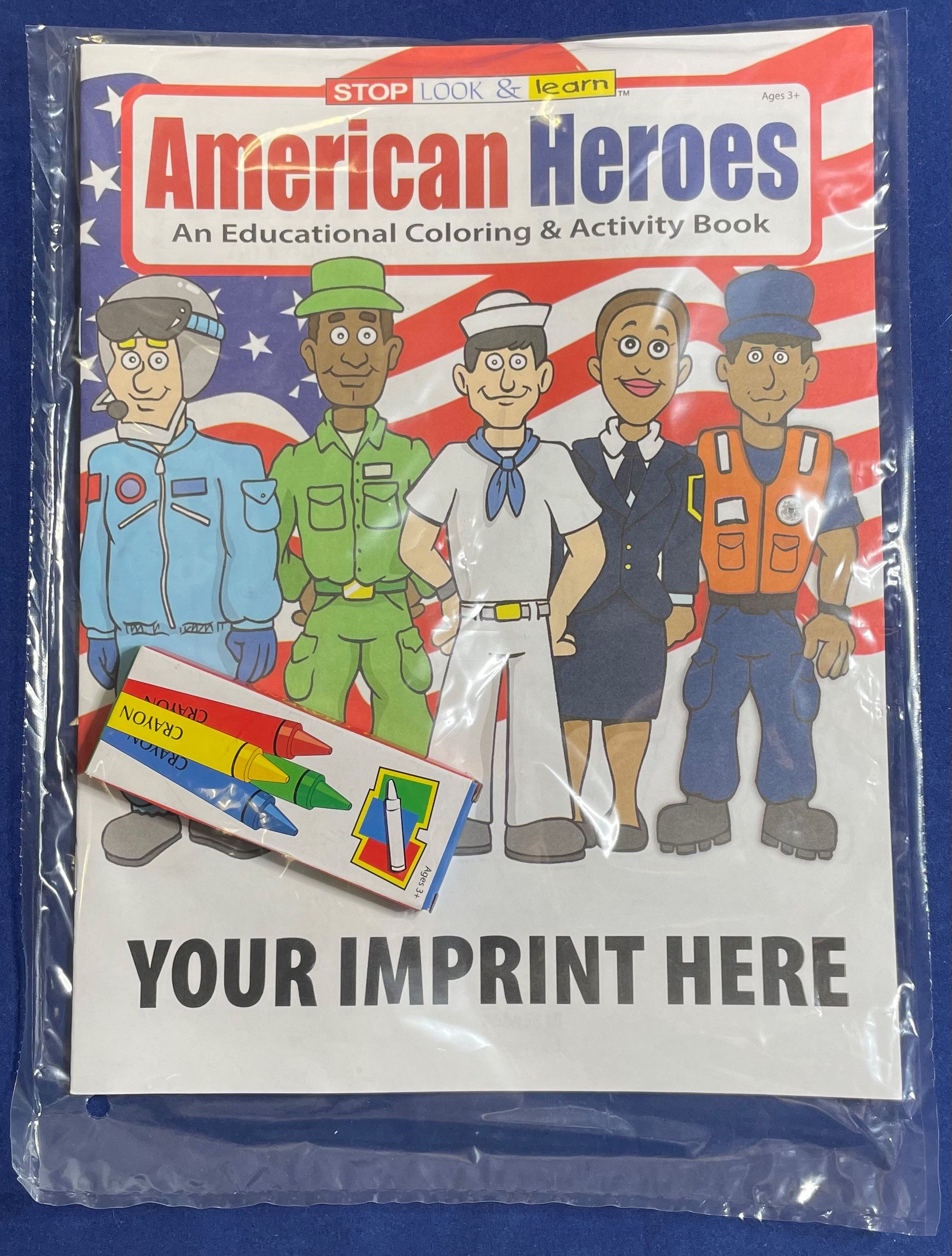 COLORING SET - American Heroes Coloring Book Fun Pack 2