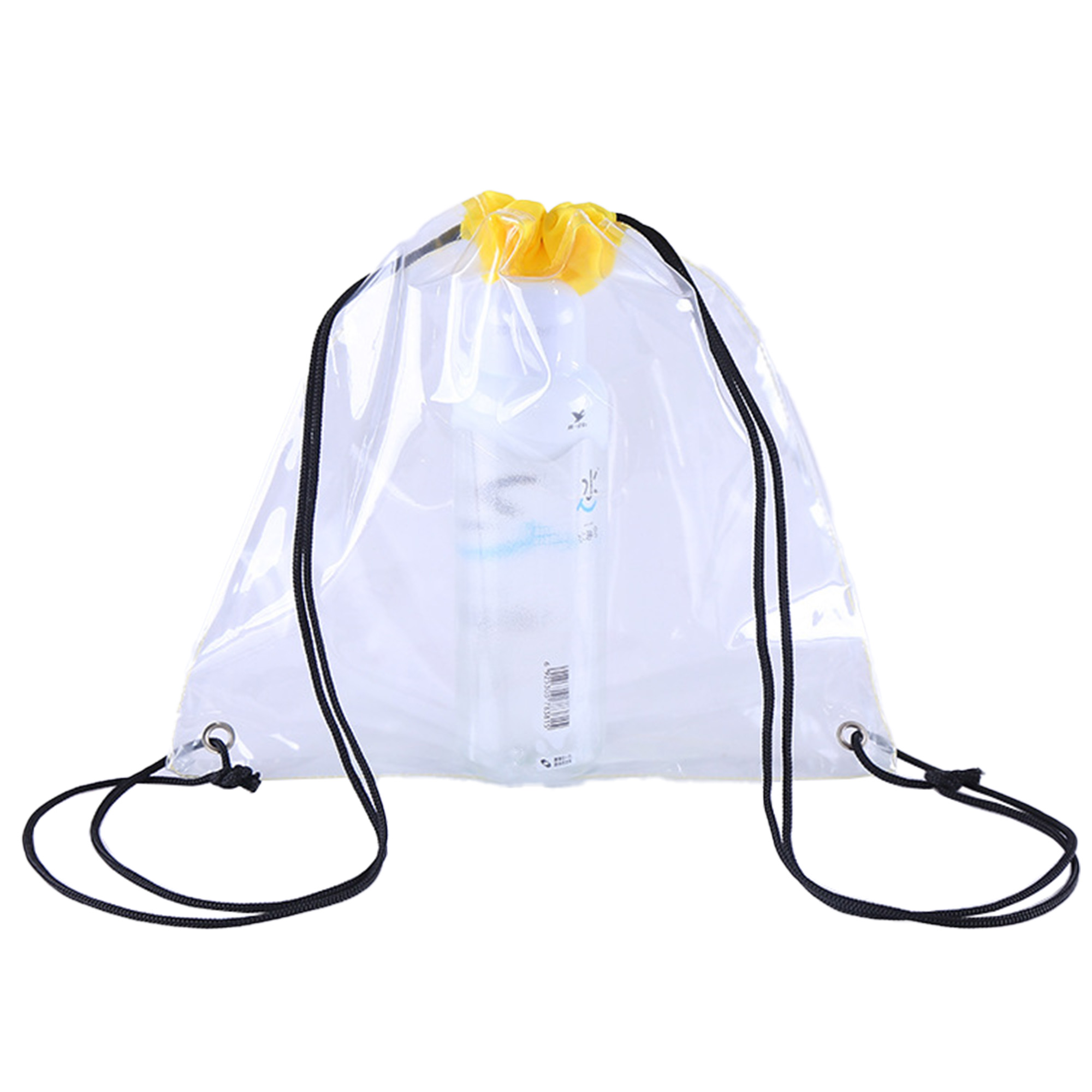 MOQ100 Transparent PVC Drawstring Bag 2