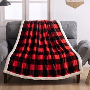 Christmas Plaid Warm Plush Microfiber Blanket 2