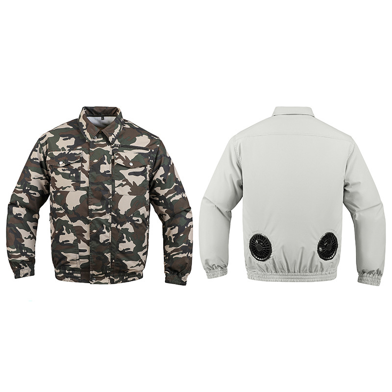Wearable Cooling Fan Jacket For Working Man Outside 9