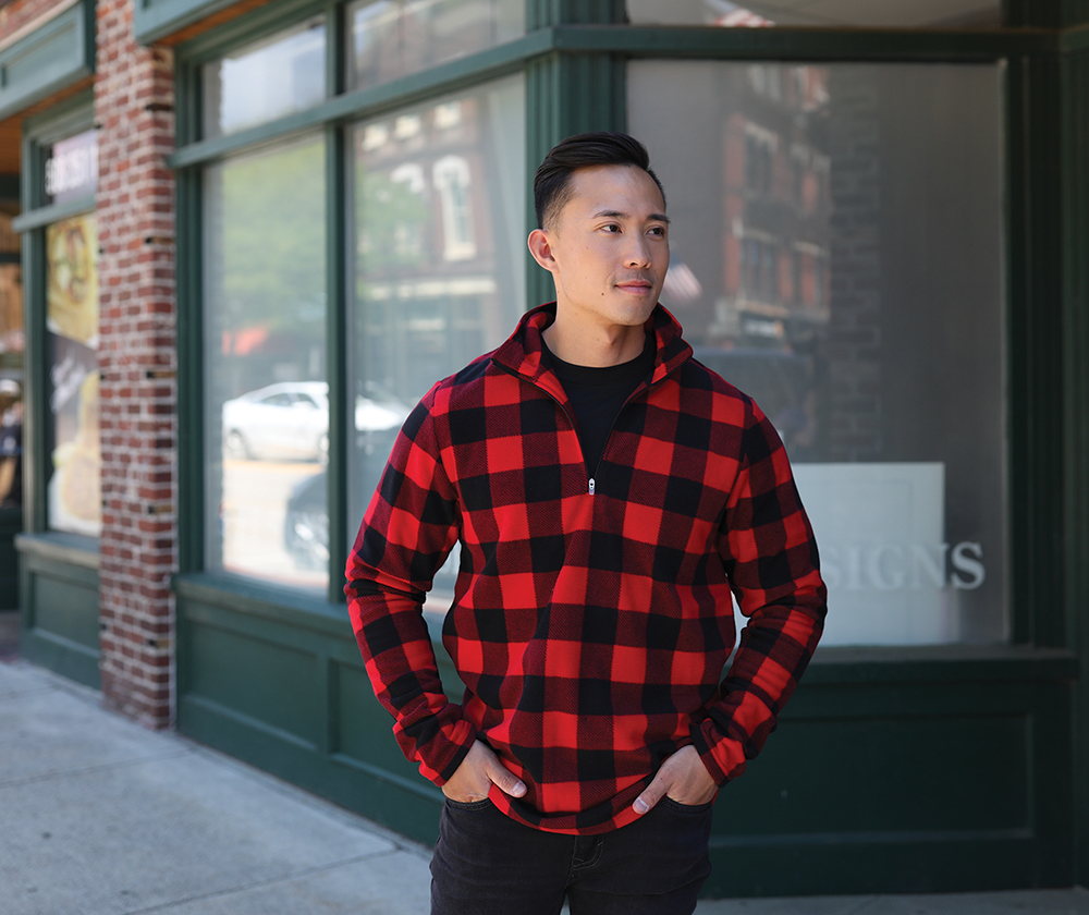 Men's Freeport Microfleece Printed Pullover