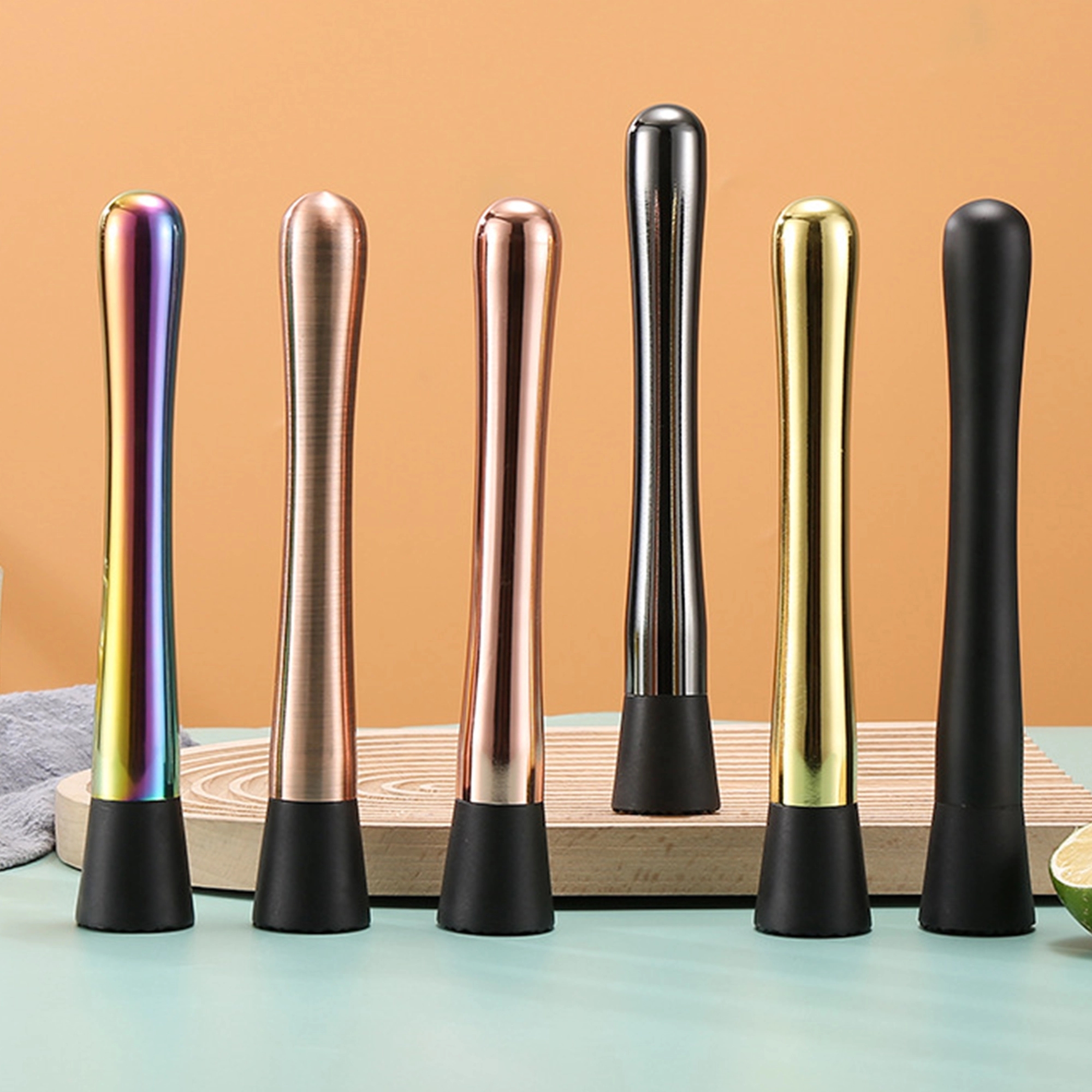 10" Stainless Steel Cocktail Muddler 1