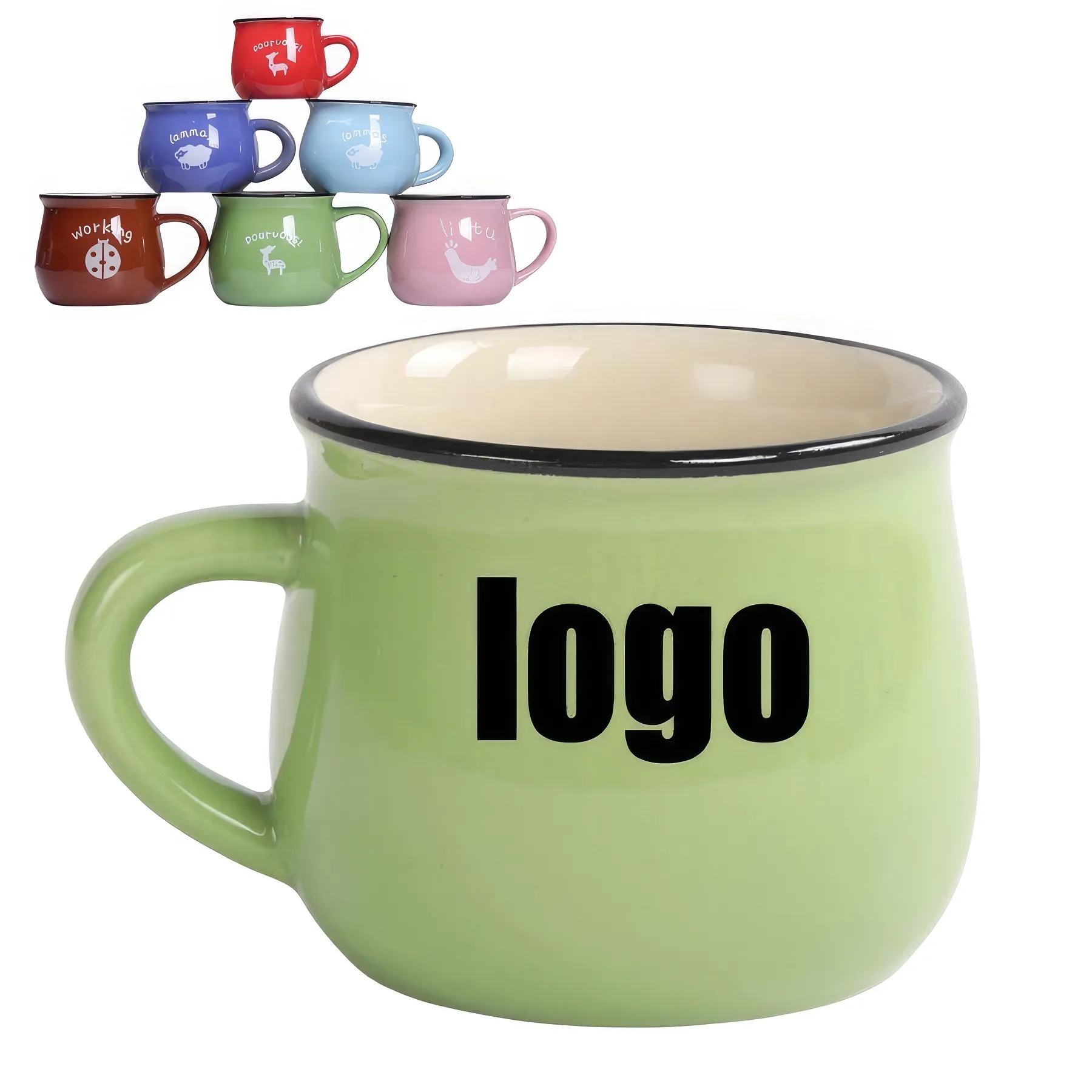 5-11oz Ceramic Custom Coffee Mug Gift Cup 2