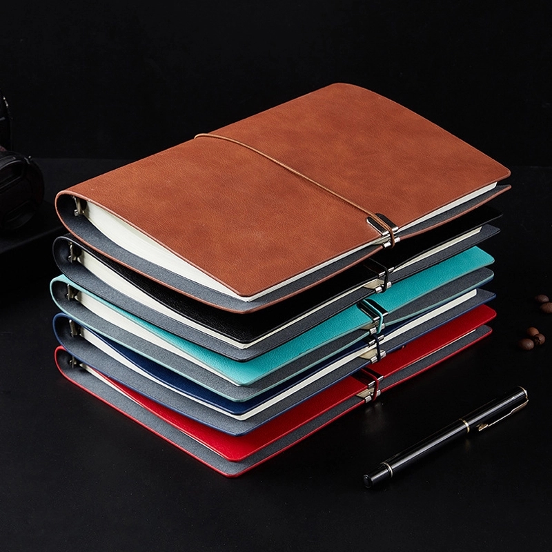 PU Leather A5 Business Travel Journal Binder Notebook 17
