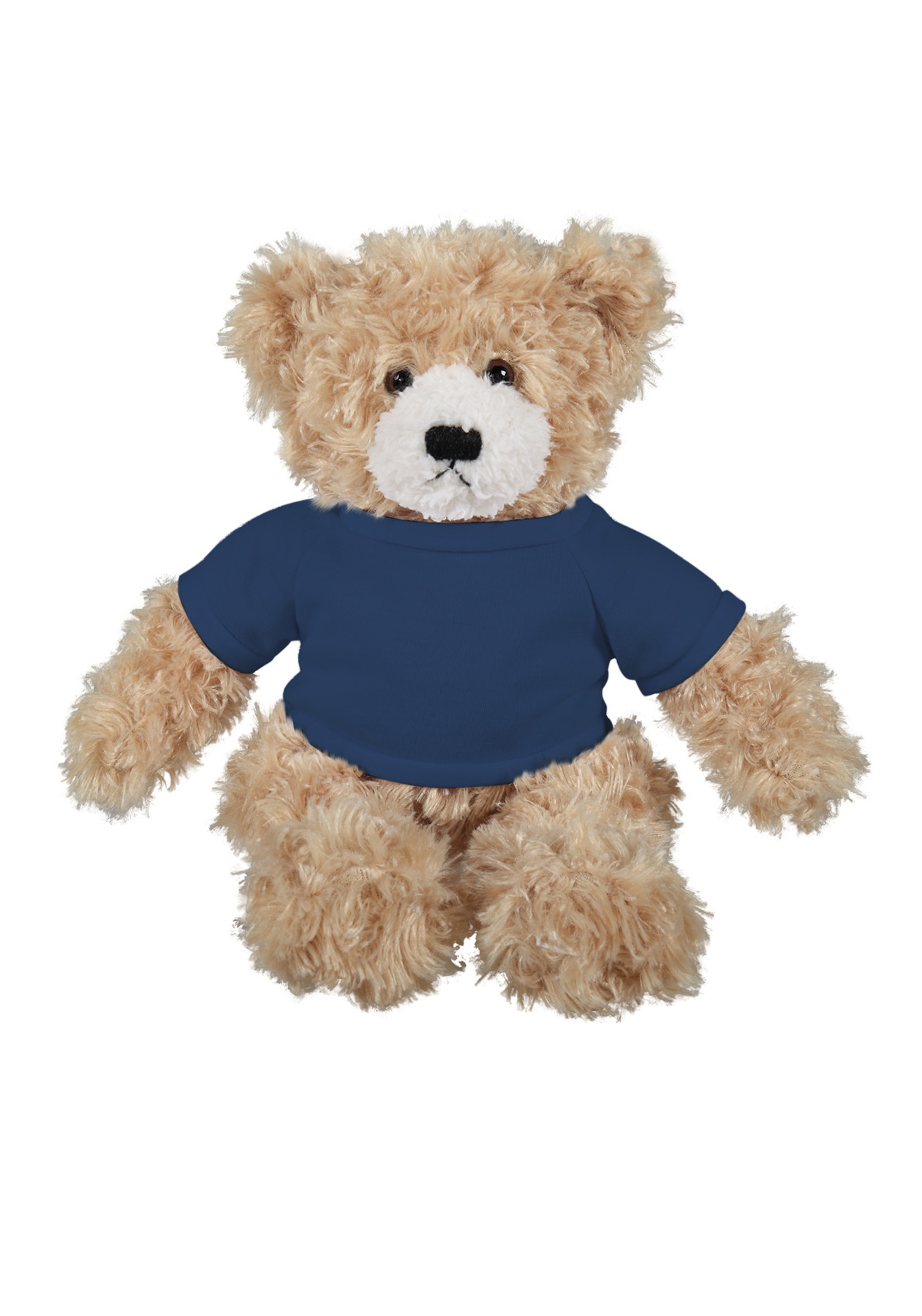 soft plush Beige Brandon Bear  with t-shirt 2