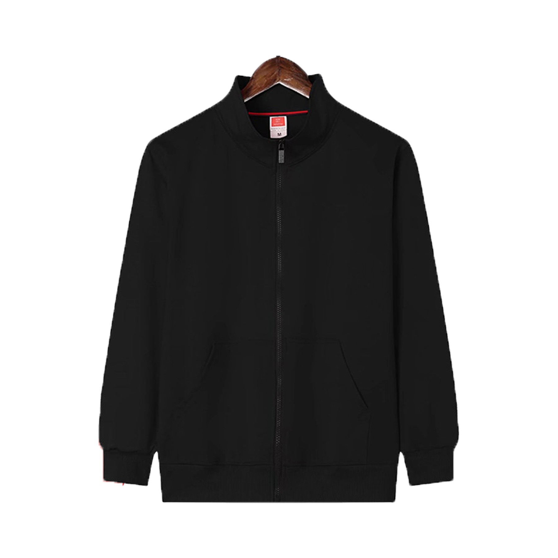 Unisex Stand Collar Full Zipper Sweatshirt 2