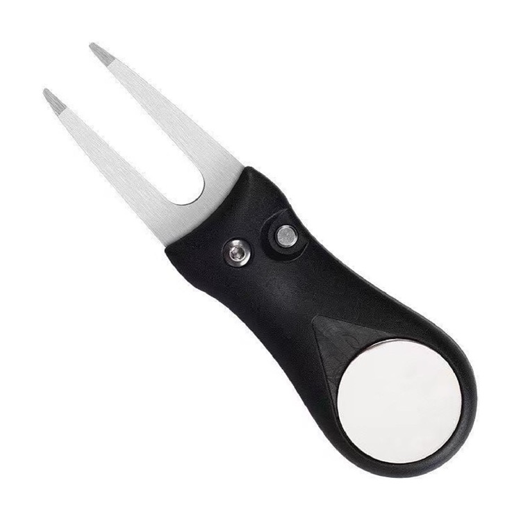 Golf Divot Repair Tool Foldable Stainless Steel Switchblade 4