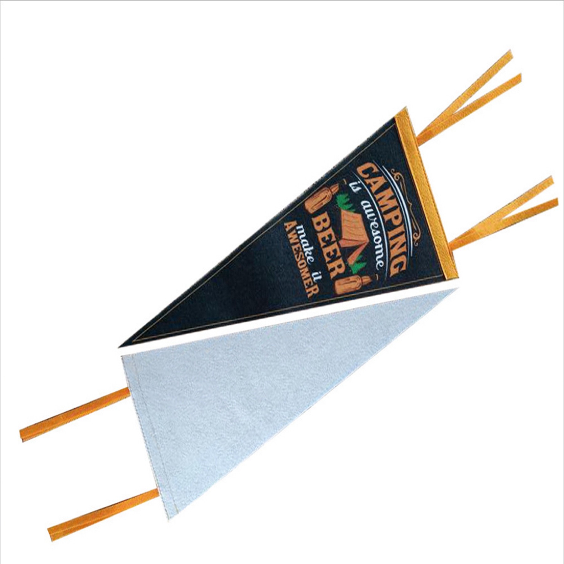 Custom Full Color Felt Pennant Triangle Flags 2