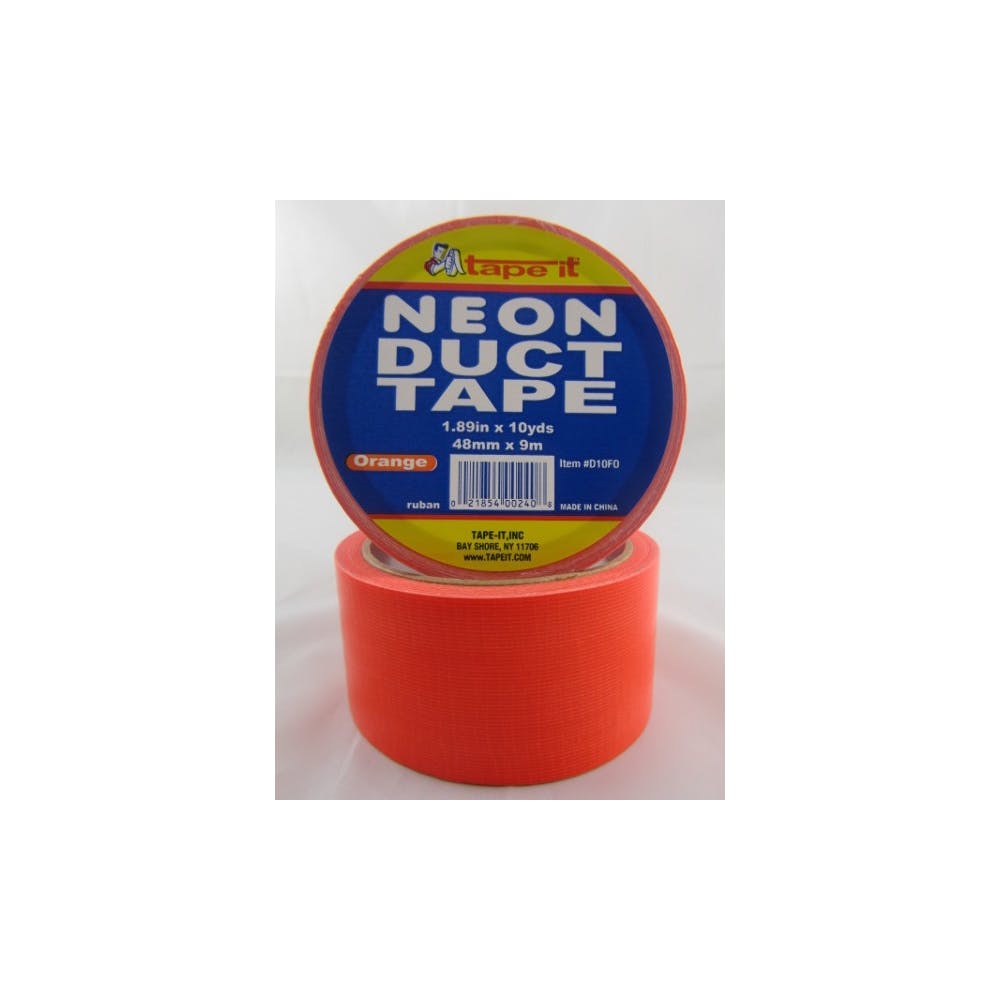 Duct Tape - Neon Orange 1.89" x 10 yards, promotional household item with logo imprint 2