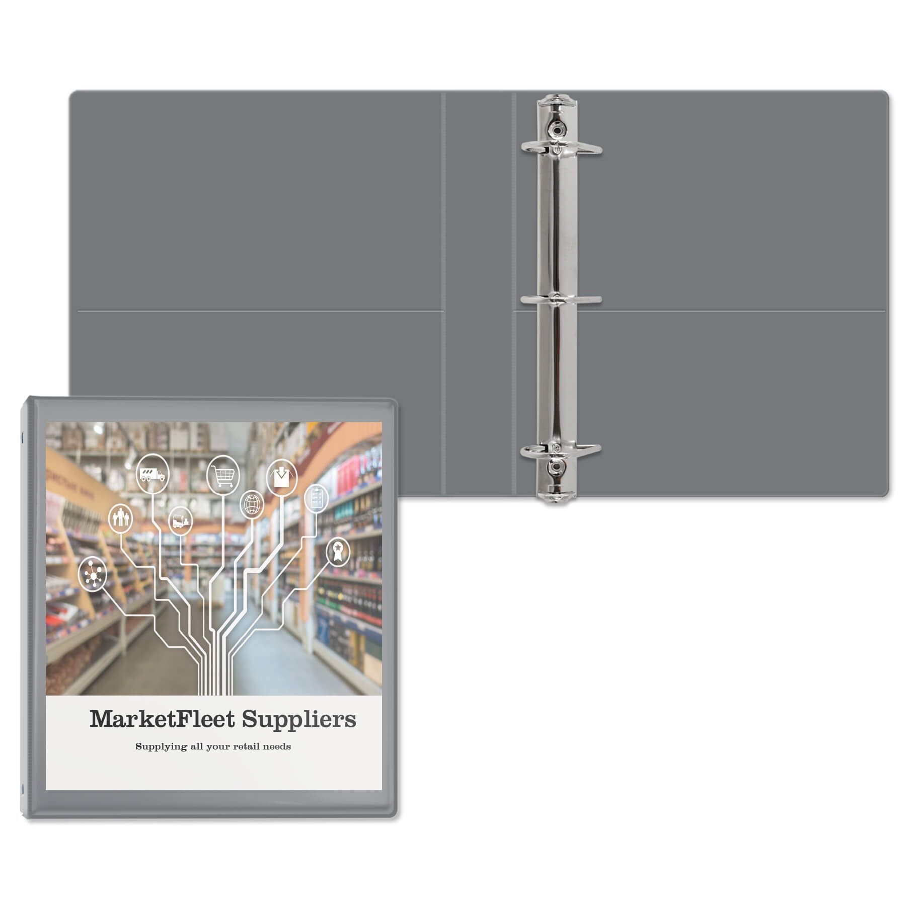1 1/2" Entrapment Angle D Ring Binder 9