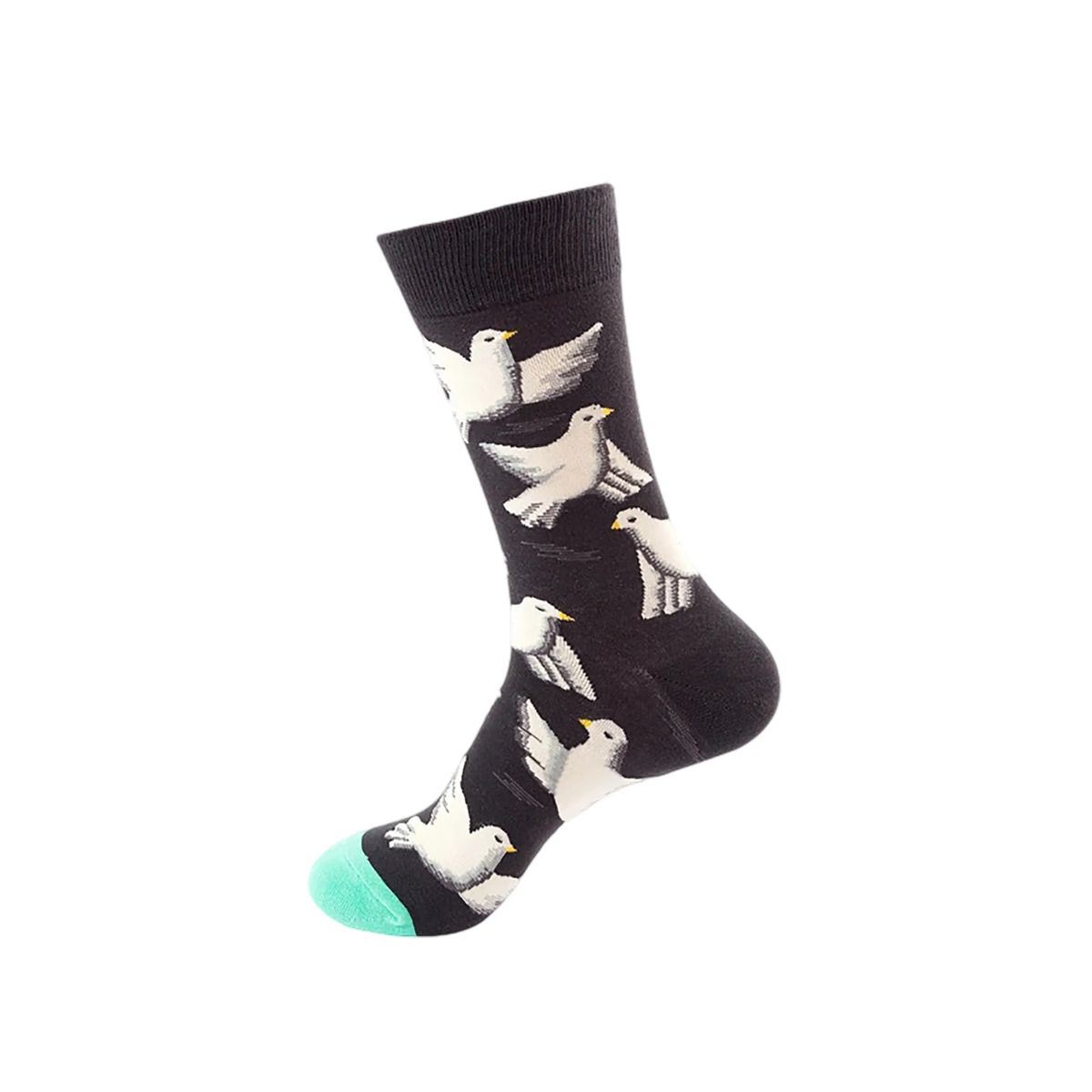Cotton Crew Socks with Jacquard Pattern 33