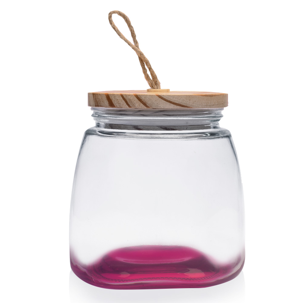 64 oz. Glass Candy Jars with Suction Wooden Lid 19