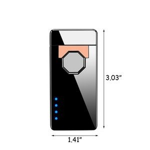 Hexagonal Sensor Infrared Dual Arc Lighter With USB Charging 9