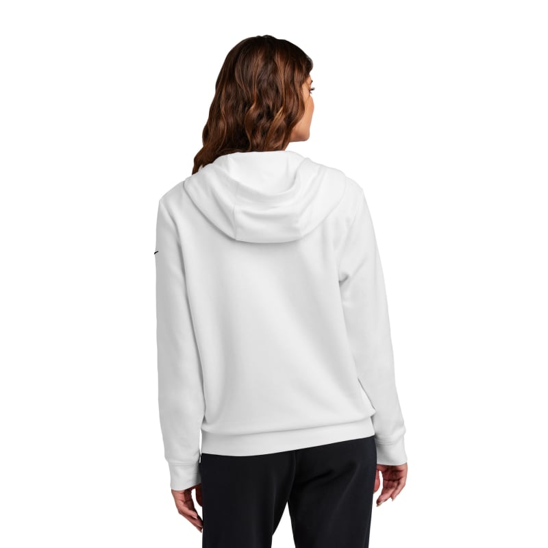 Nike Ladies Club Fleece Sleeve Swoosh Full-Zip Hoodie, custom hoodie or sweatshirt with logo imprint 3