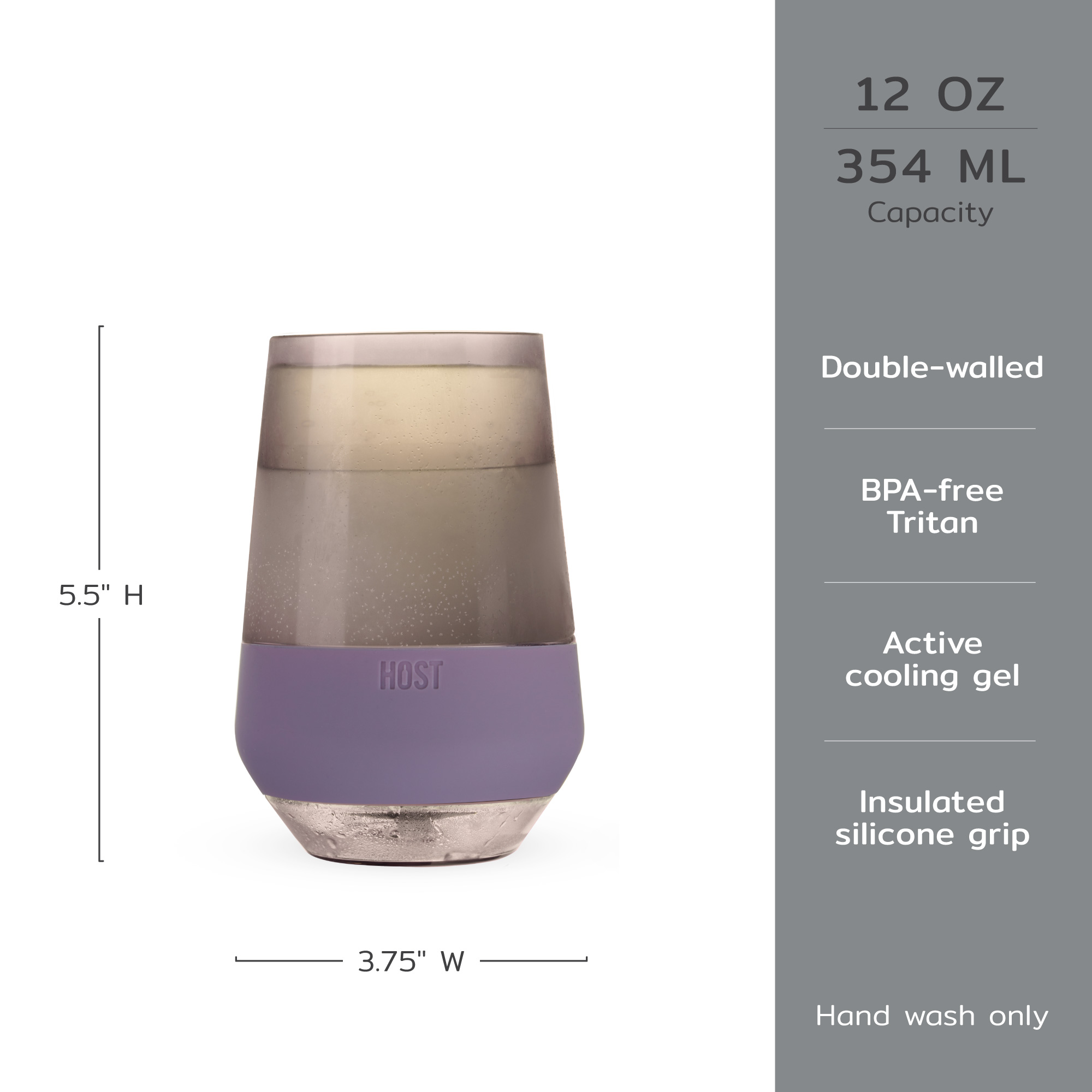 HOST® Tinted Wine FREEZE™ XL Cup, set of 2 5