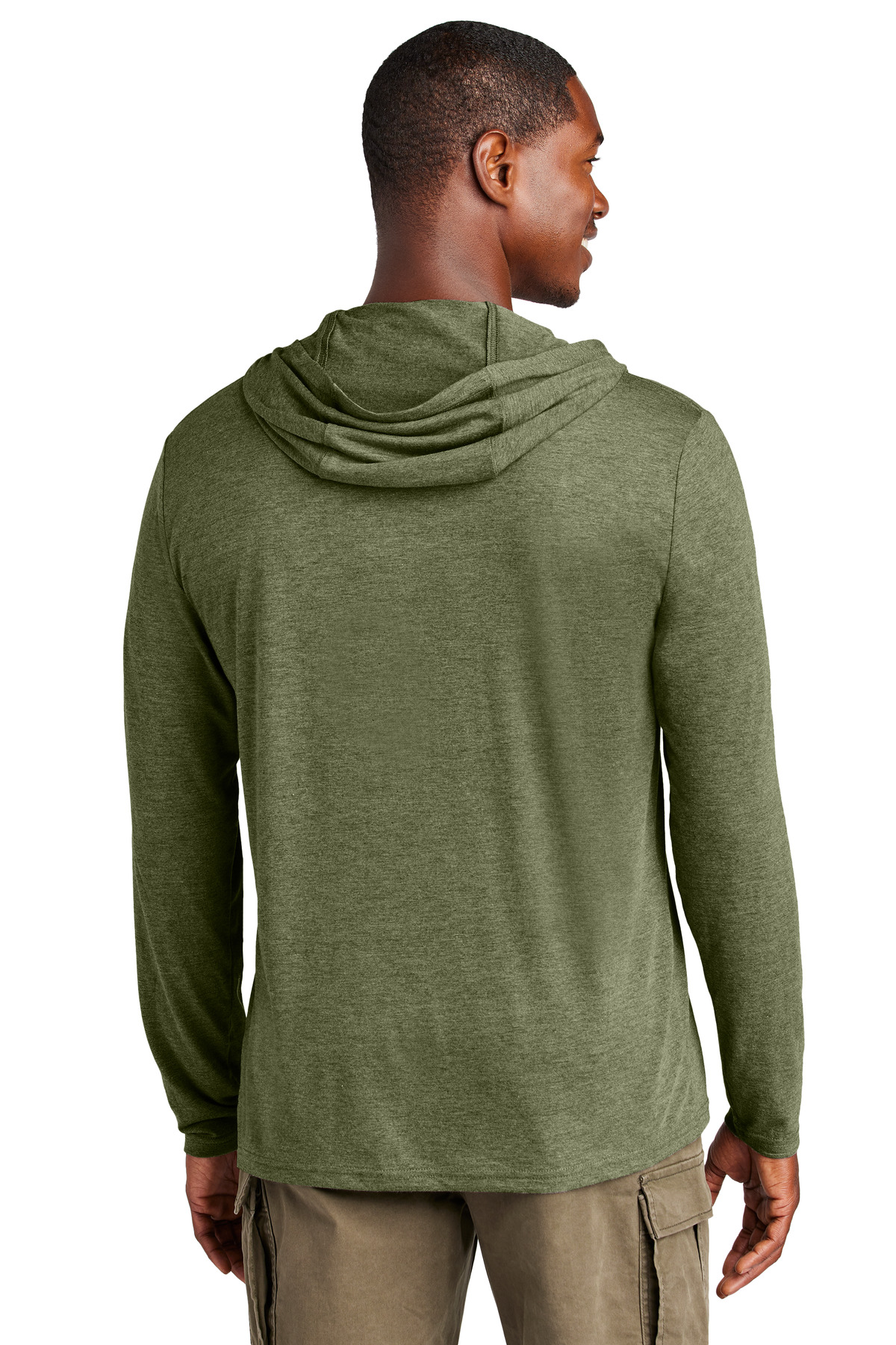 District Perfect Tri Long Sleeve Hoodie. DM139, custom hoodie or sweatshirt with logo imprint 15