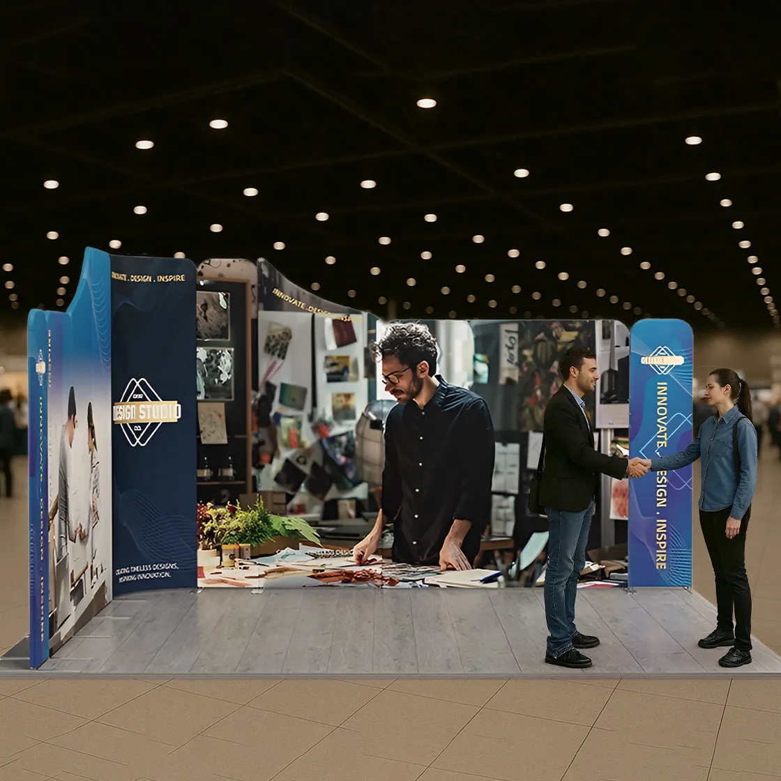 13ft Magnetic Modular Fabric Displays - Dynamic L Shape 21