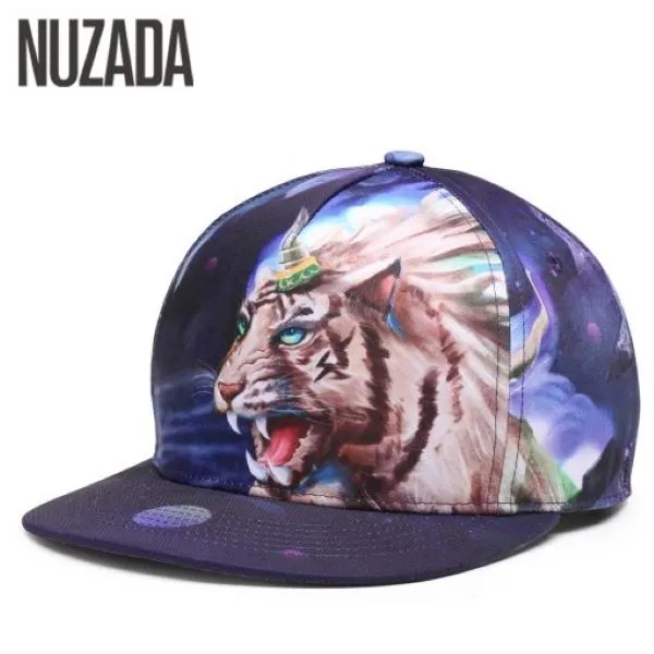 3D Printed Punk Style Snapback Baseball Cap 2