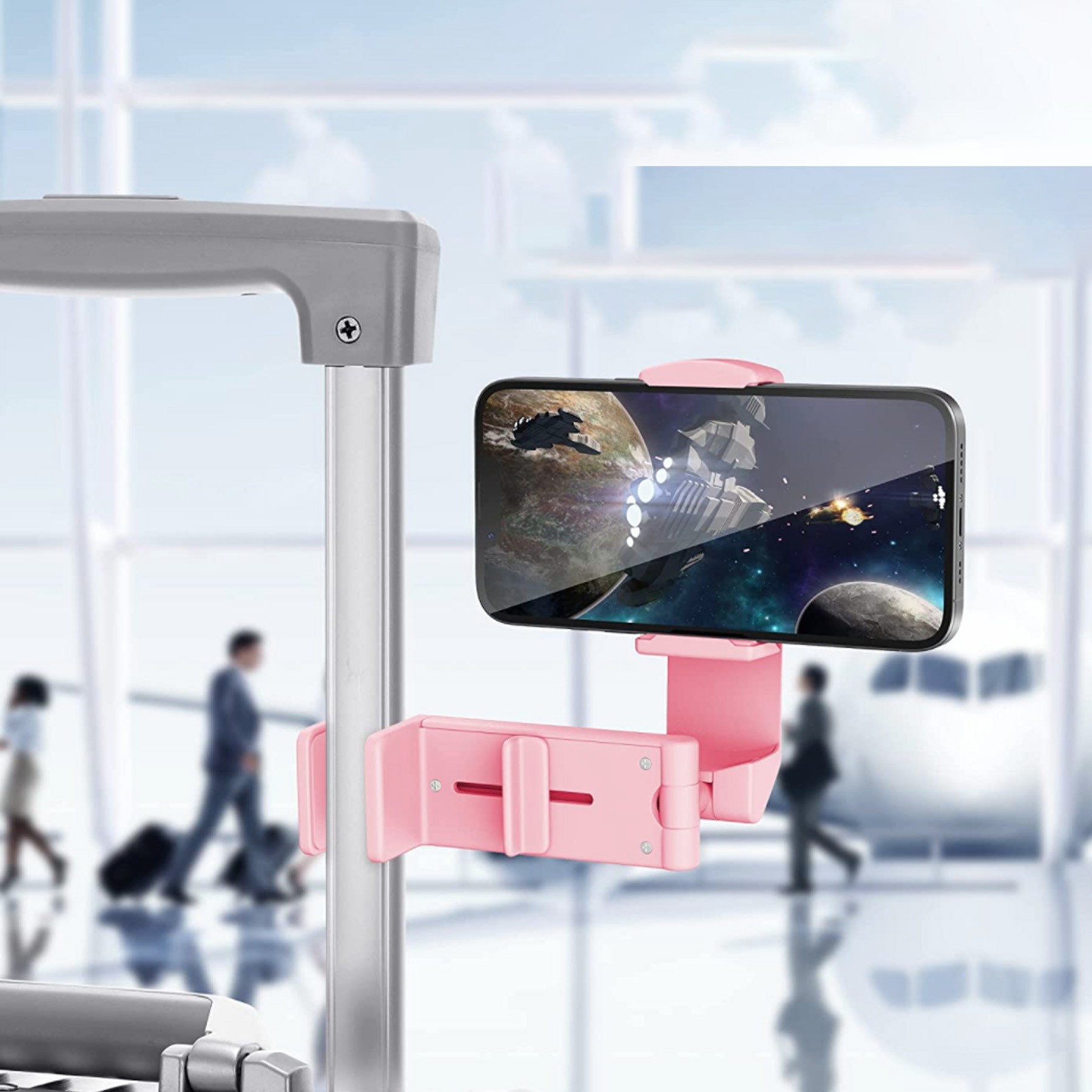Airplane Travel Phone Holder W/360 Degree Rotation 7