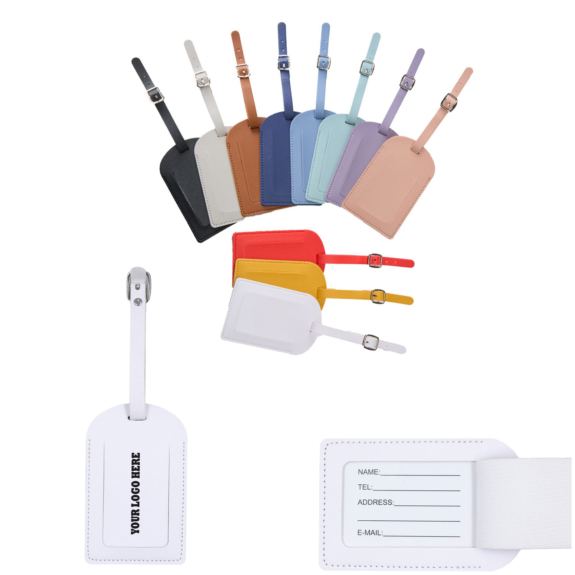PU Leather Luggage Bag Tag 1