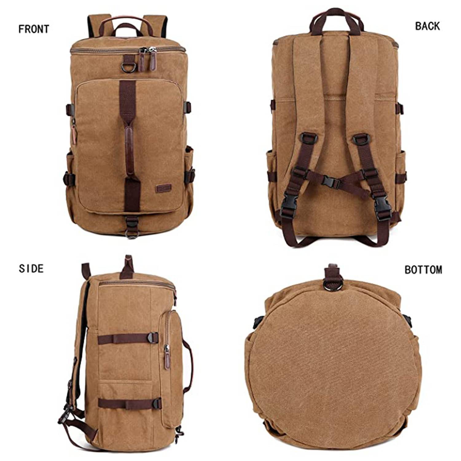 Canvas Travel Duffel Backpack 4