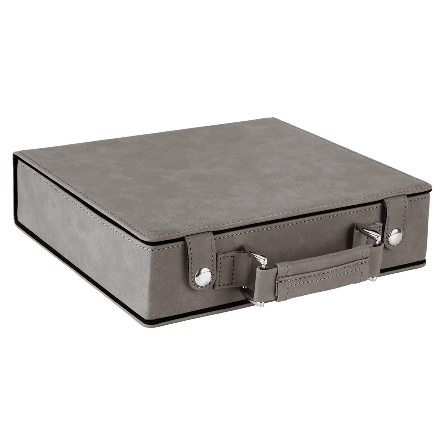 Gray Leatherette 100 Chip Poker Set 2