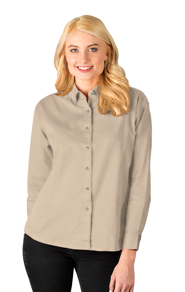 Ladies' L/S 100% Cotton Twill Shirt 33