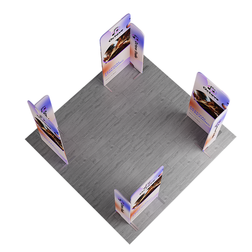 NEW MagLock 4-Corners Fabric Display Kit F - 10'x 10' x 8'h 2