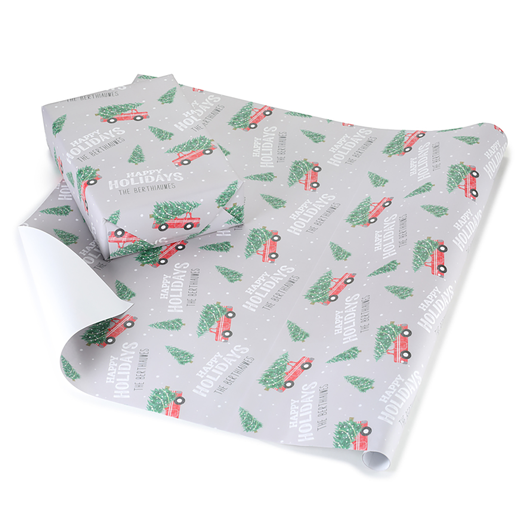 Holiday Cargo Personalized Wrapping Paper Roll 2