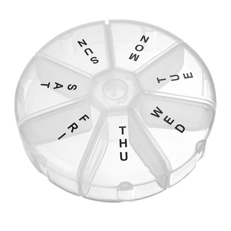 Round Weekly Pill Organizer 2
