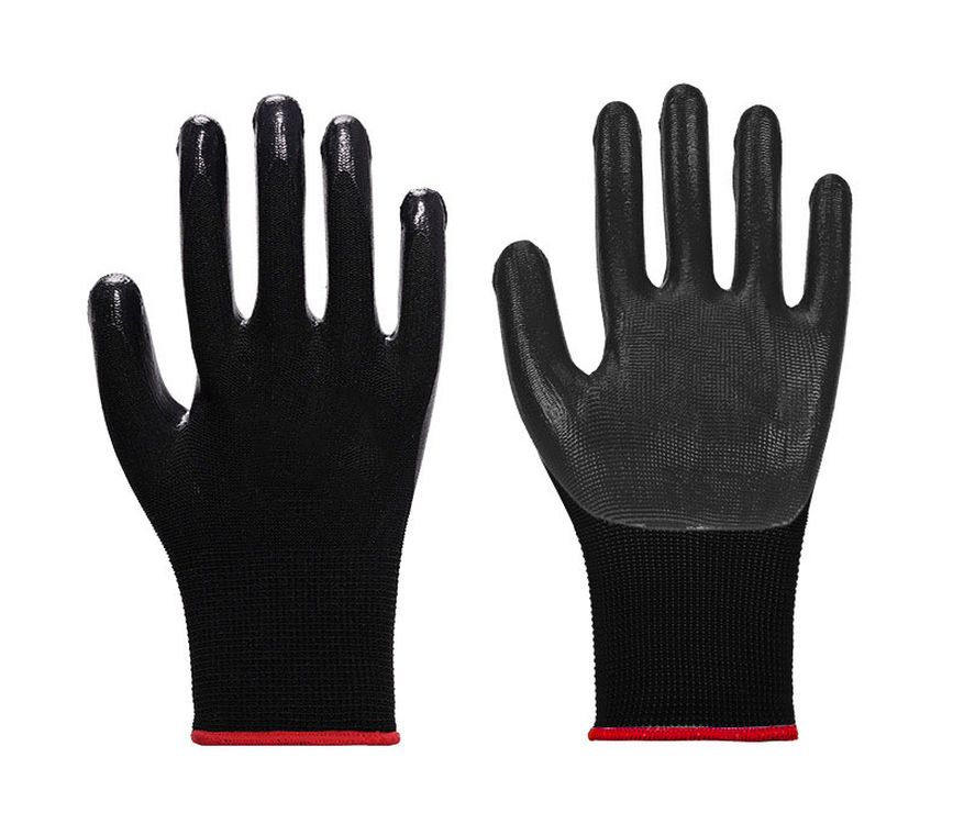 Safety Nitrile Coated Work Gloves 3