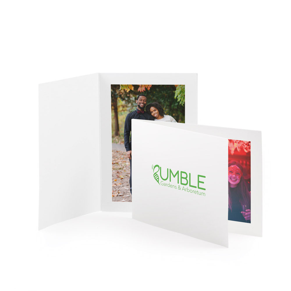 White Photo Folders – 5" x 7" 1