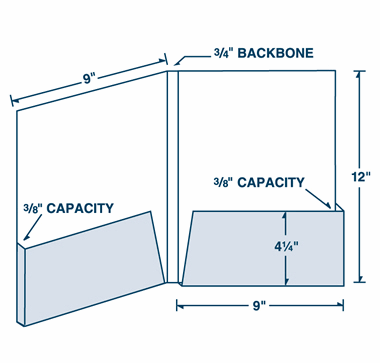 Extra Capacity Box Pocket Presentation Folders 2