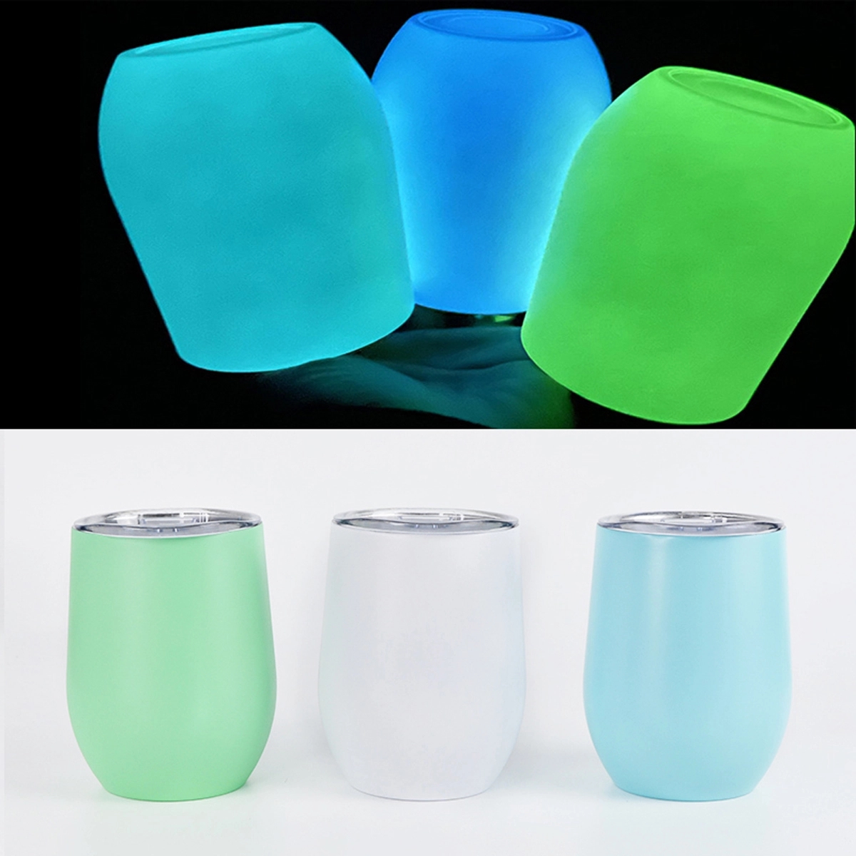 12 Oz Stainless Steel Vacuum Insulated Luminous Bottle 4