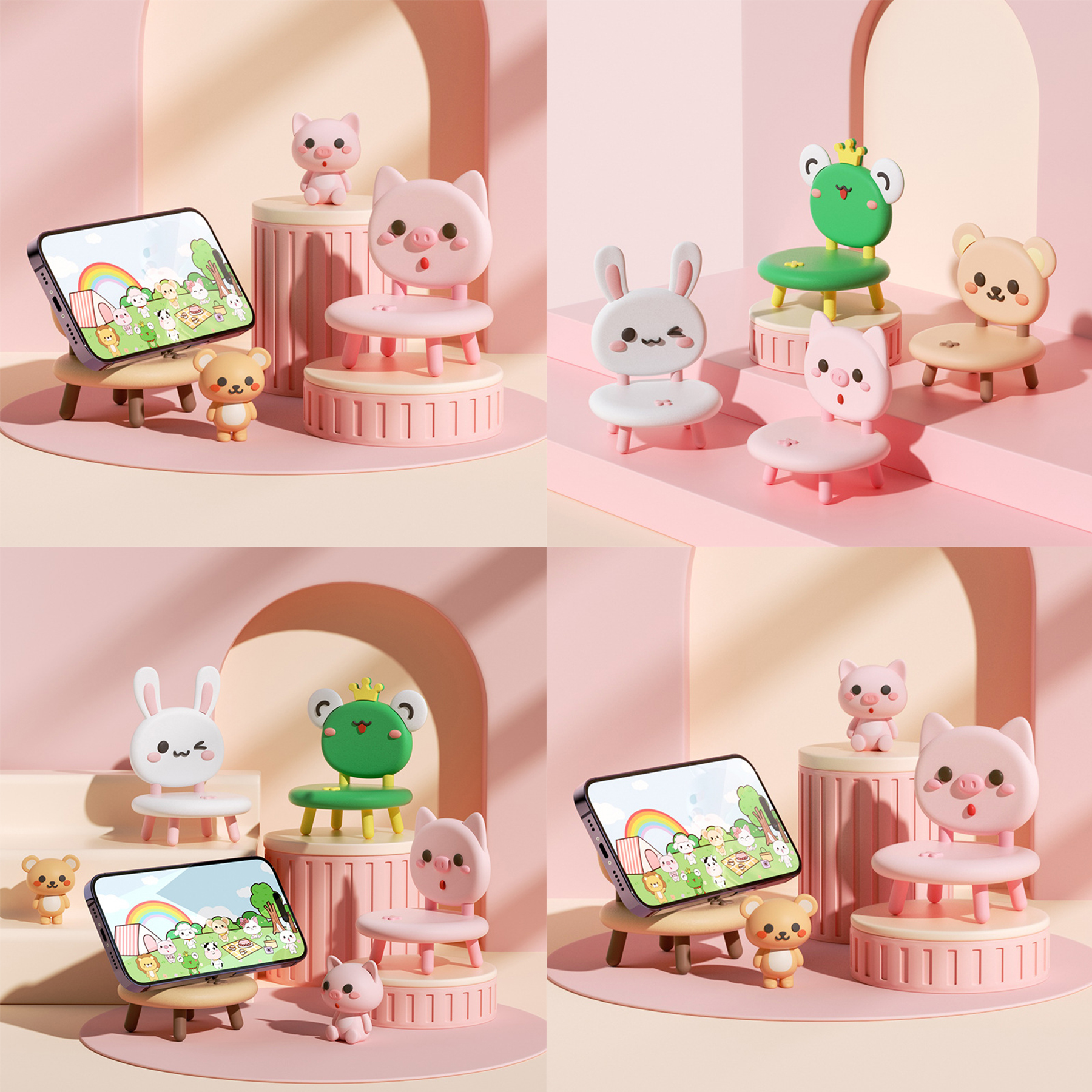 Cute Animal Phone Stand 1
