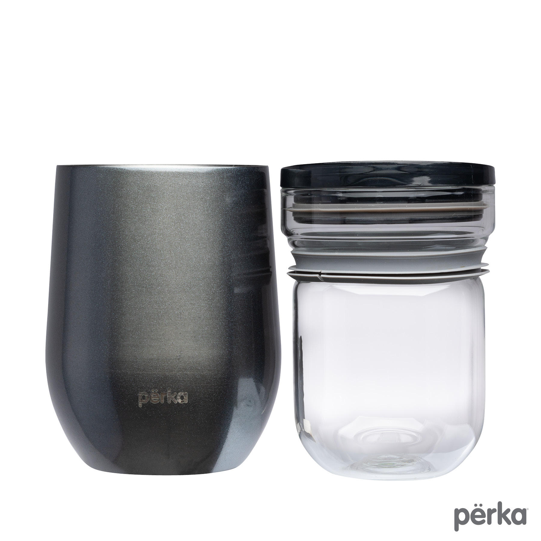 Perka® Taylor 12 oz. Double Wall, Stainless Steel Wine Mug 7