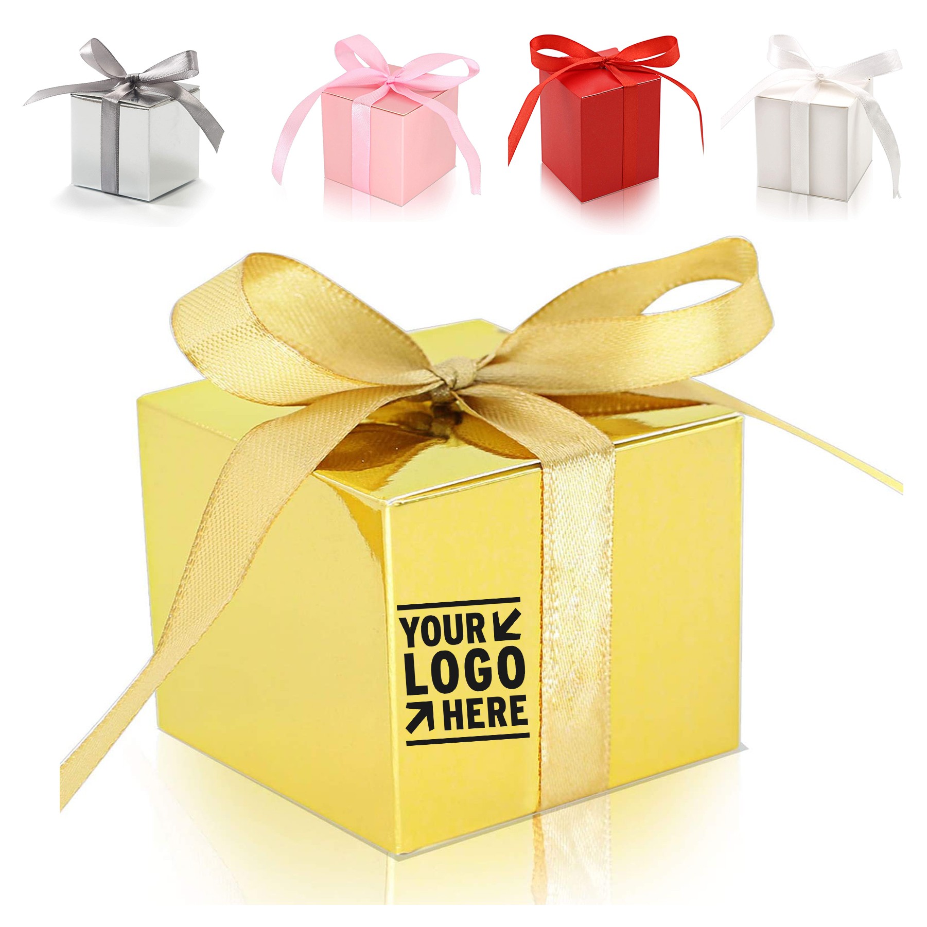 2 x 2 x 2 inch Candy Boxes Gift Boxes with Ribbons 3