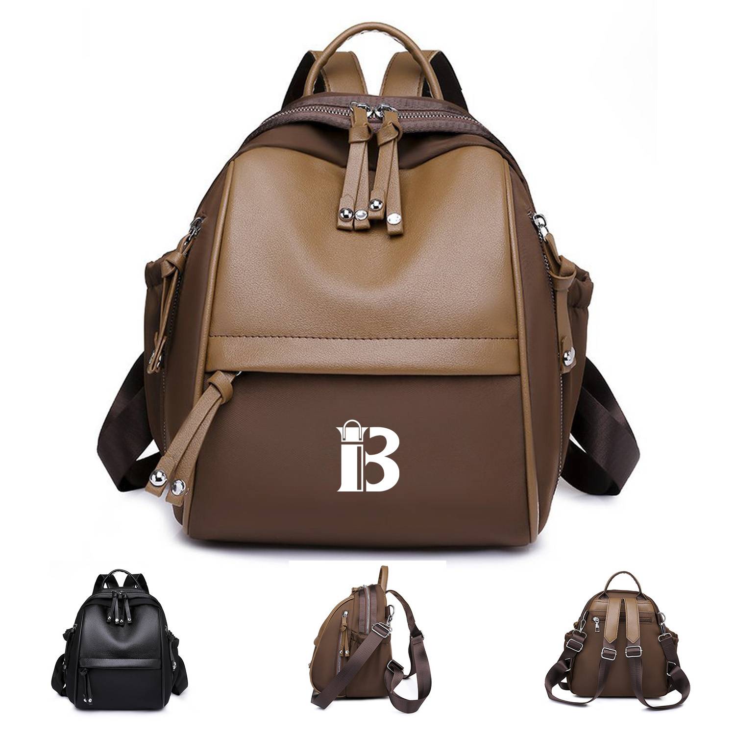 Oxford cloth outdoor retro casual backpack 1