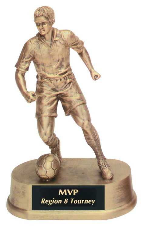 Soccer Male Antique Gold Figure Award 3