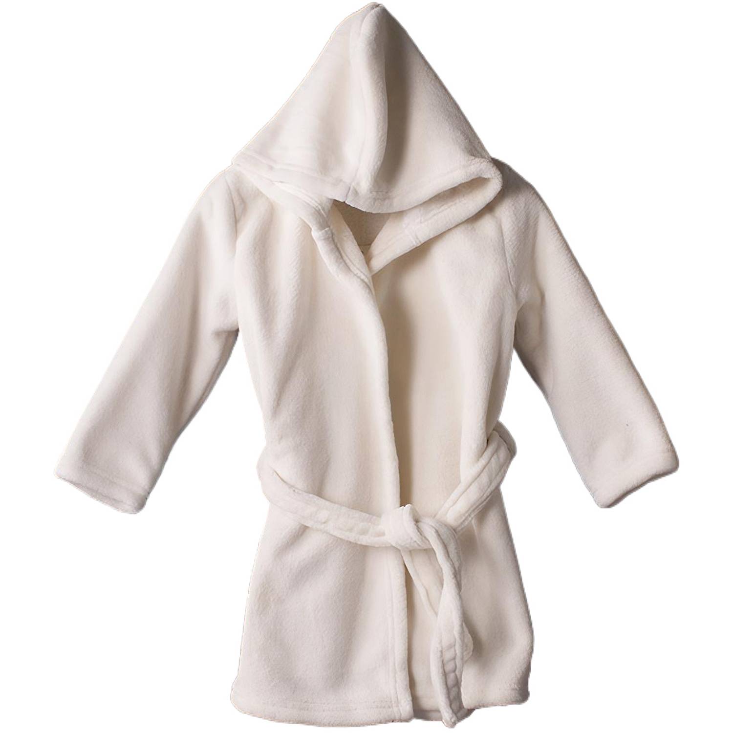 Kids Coral Fleece Hooded Bathrobe 6