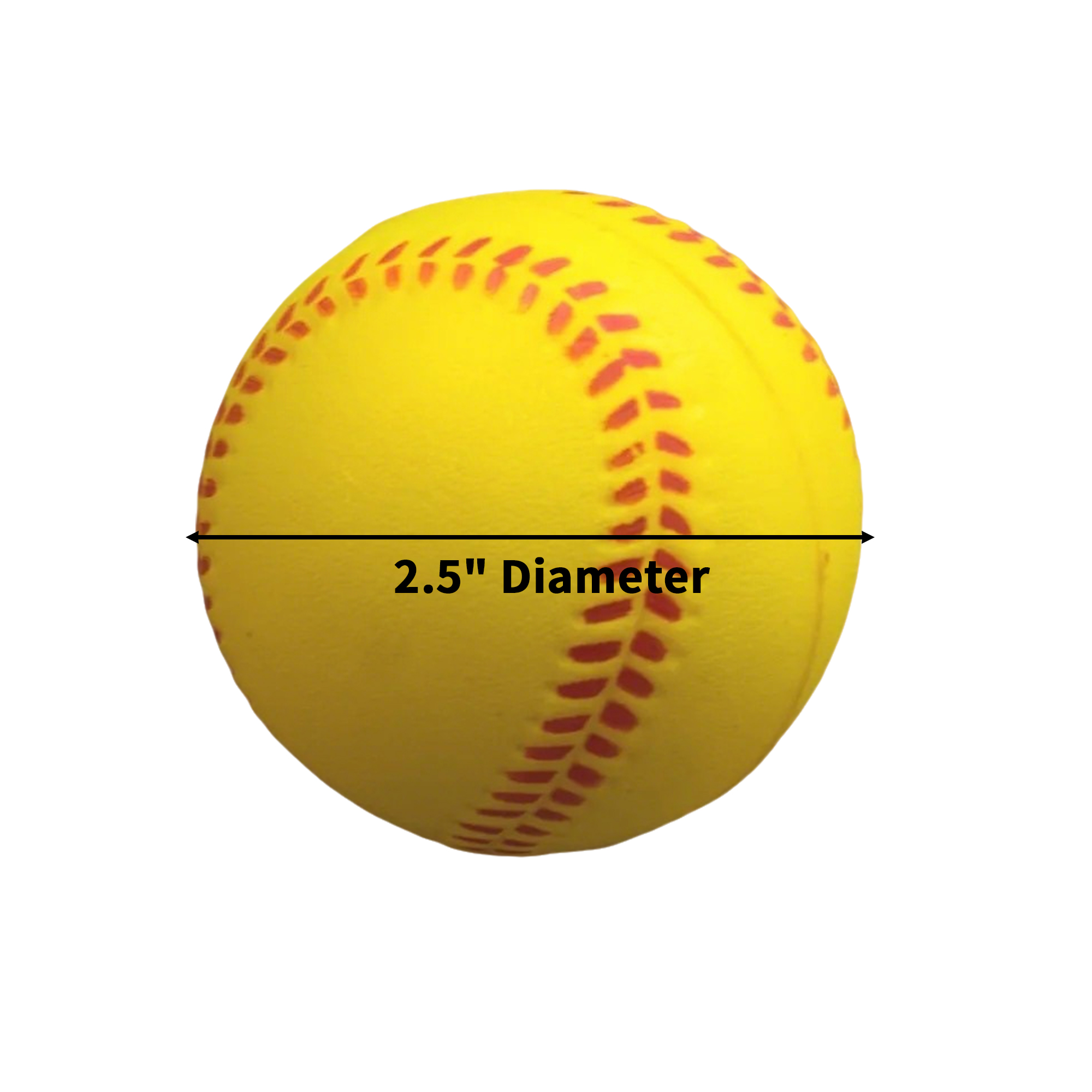Polyurethane Baseball Stress Ball 2.5" Diameter 5