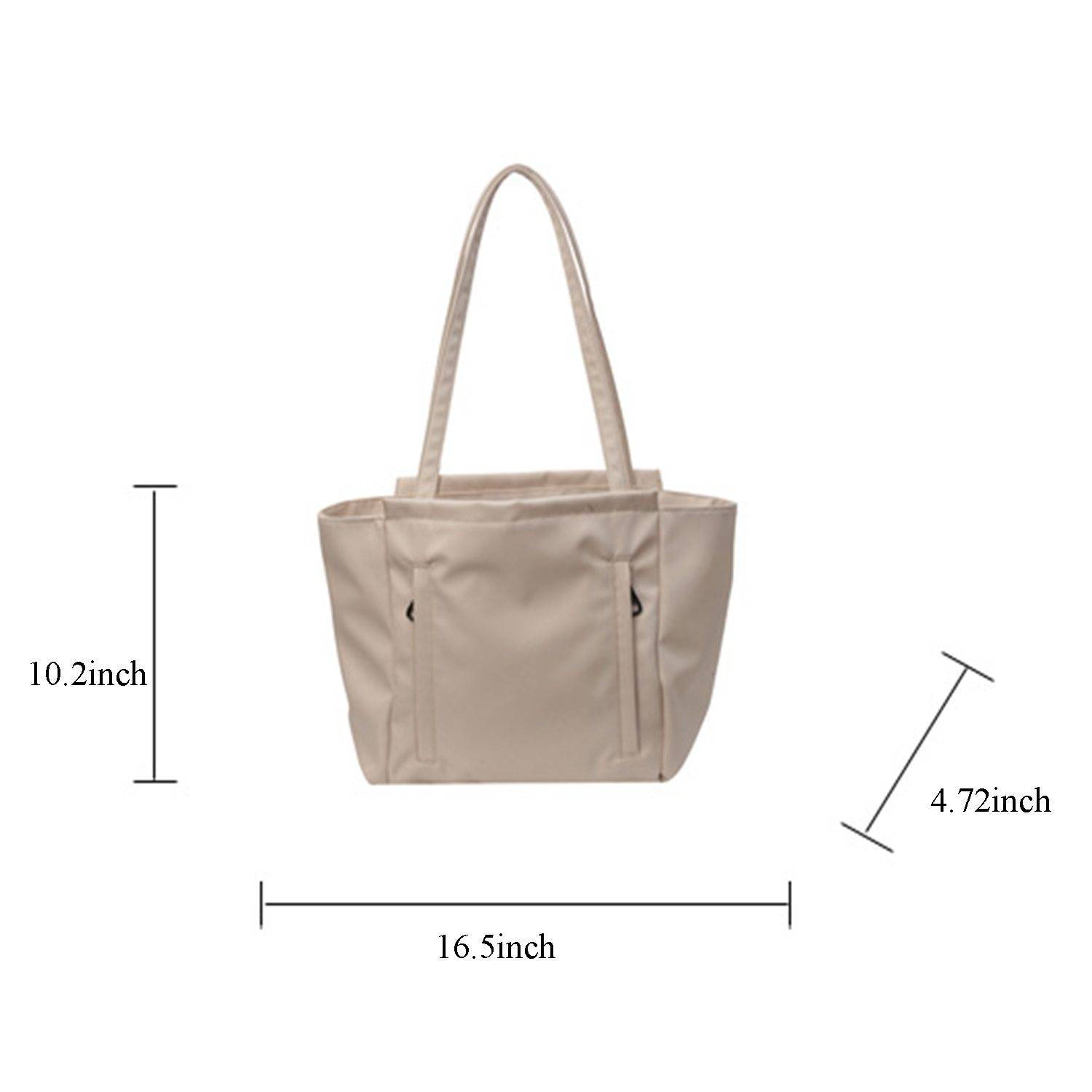 Large Capacity Nylon Casual Shoulder Tote Bag, custom tote bag with logo imprint 5