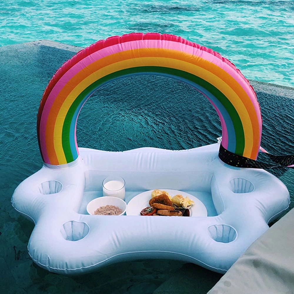 Rainbow Cloud Floating Drink holder Serving Bar 1