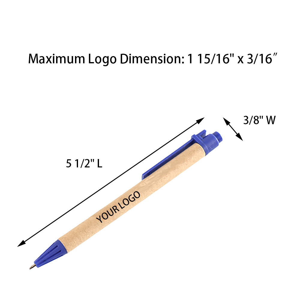 Simple and light Plastic Carton Ballpoint Pen 2