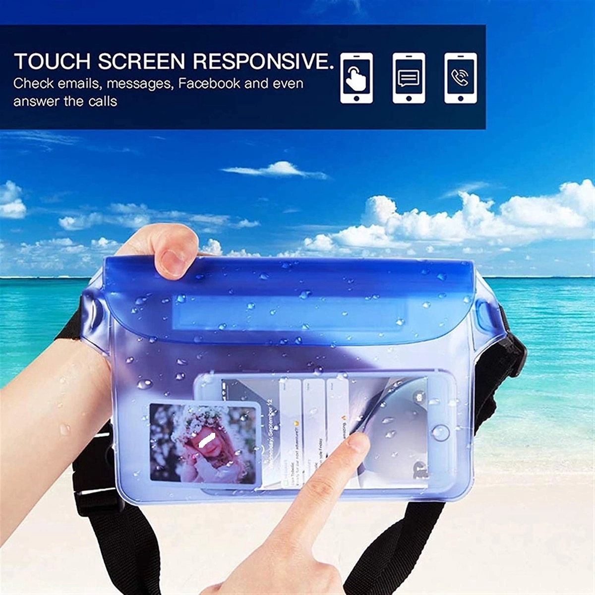 Waterproof Waist Dry Pouch With Belt 1
