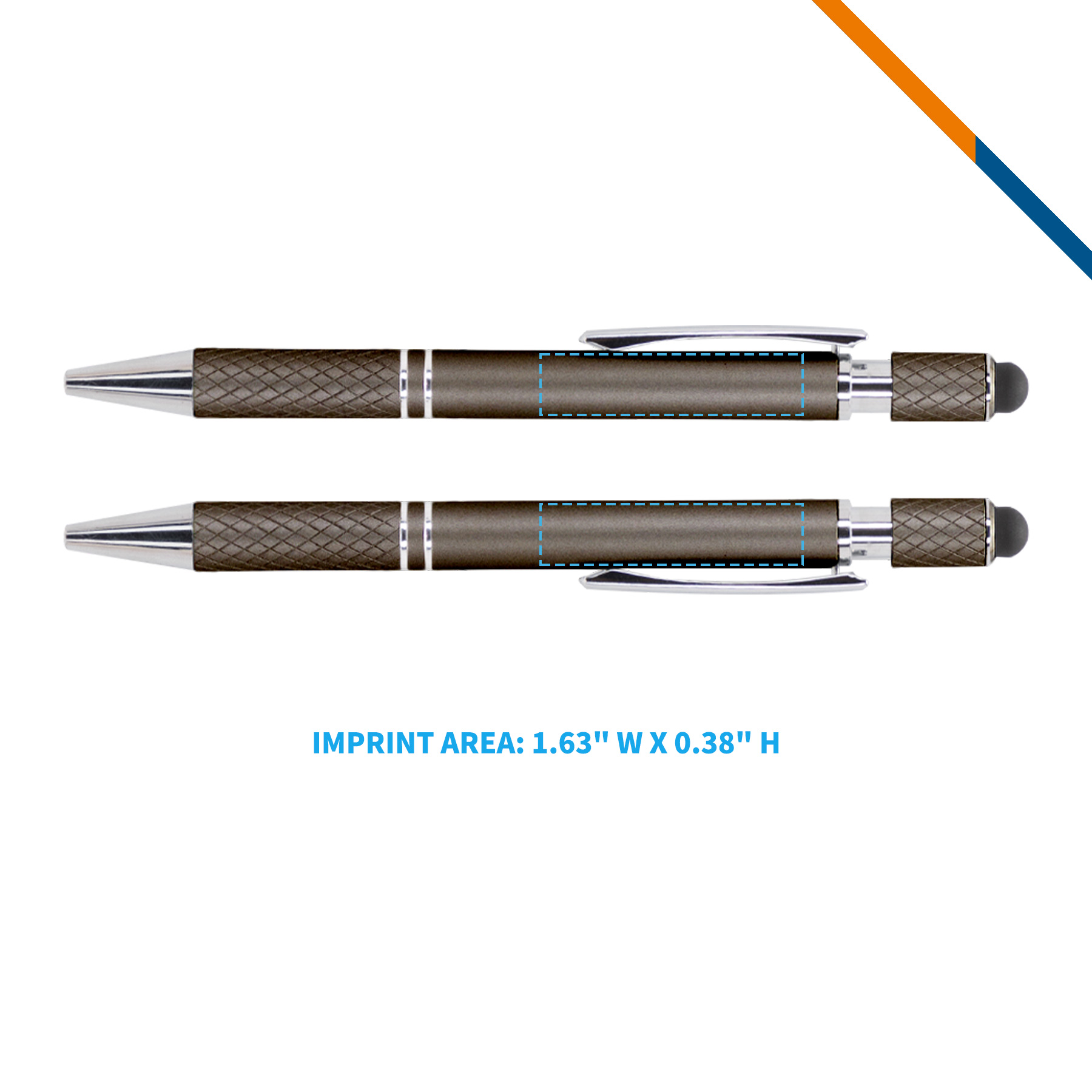 ZipPen Spin It Executive Metal Stylus Ballpoint Pen 6