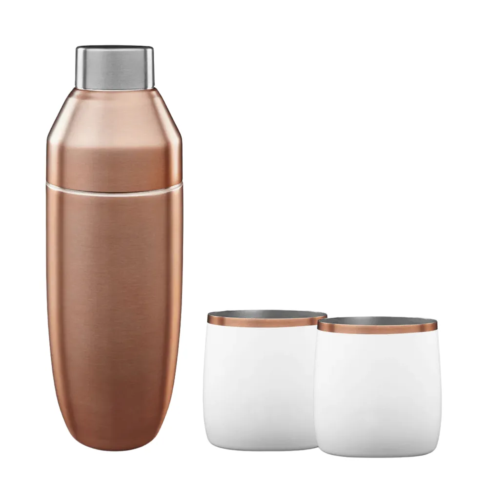 Snowfox Insulated Cocktail Shaker and Rocks Barware Set 9