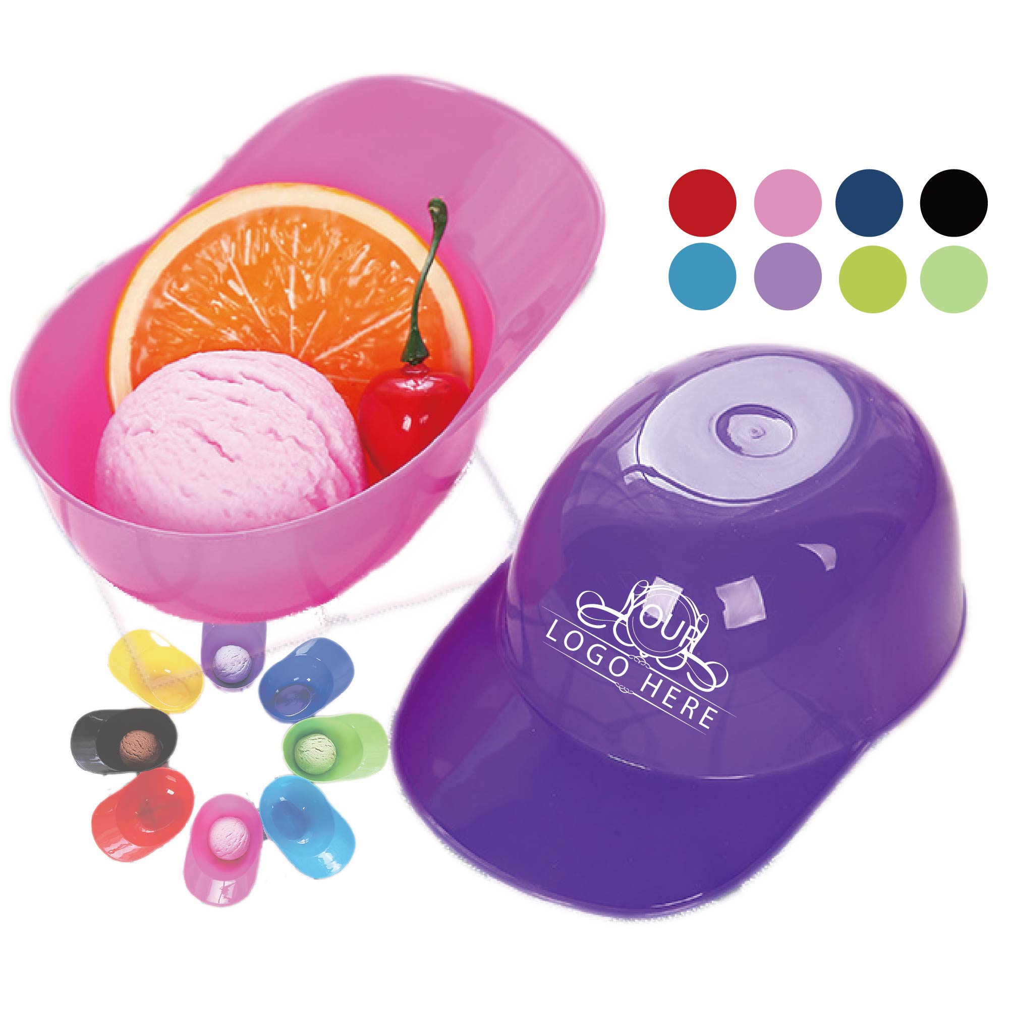 Mini Baseball Helmet Ice Cream Snack Bowl 1