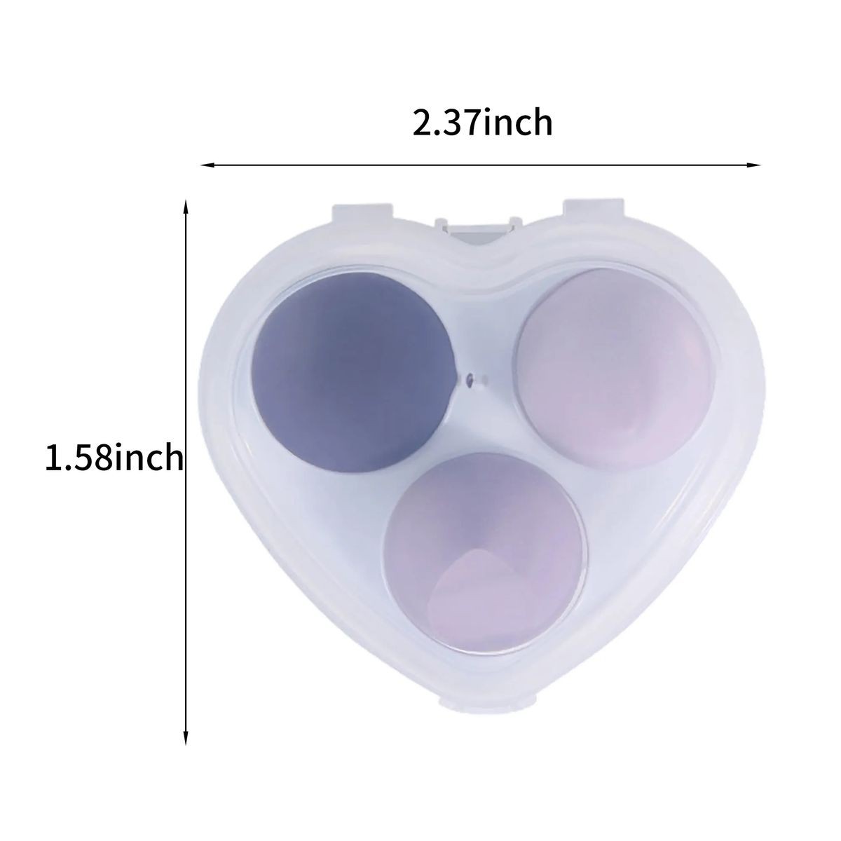 Non-Latex Makeup Sponge Trio 2.37" x 1.58" Customizable 3