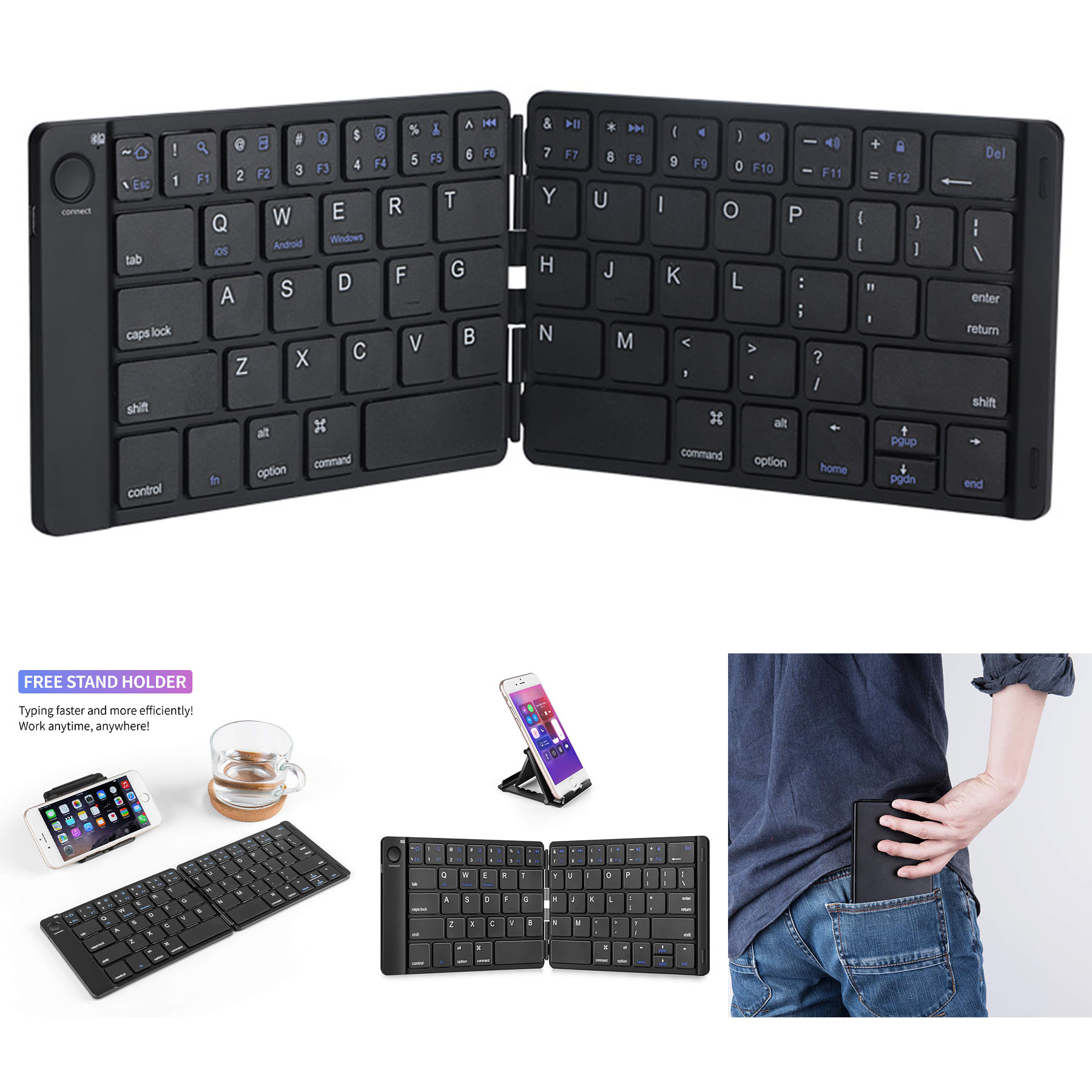 Foldable Bluetooth Keyboard